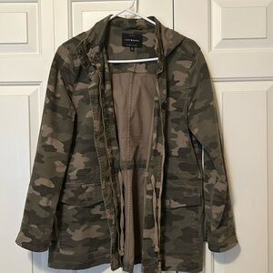 Ladies LUCKY Brand Camo Hooded Jacket, sz L, NWOT